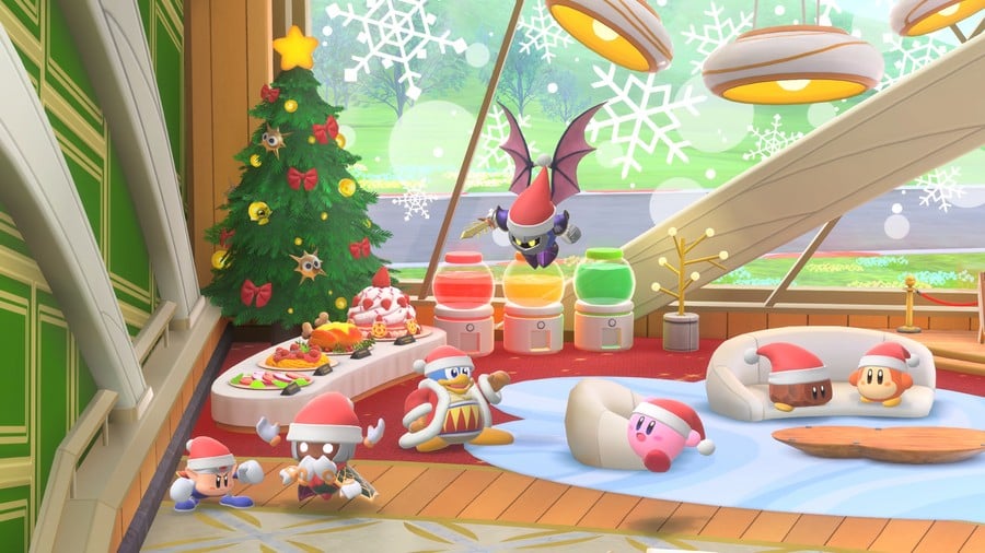 图片[2]-《星之卡比 空中骑手》新活动本周开启，包含卡比圣诞帽奖励